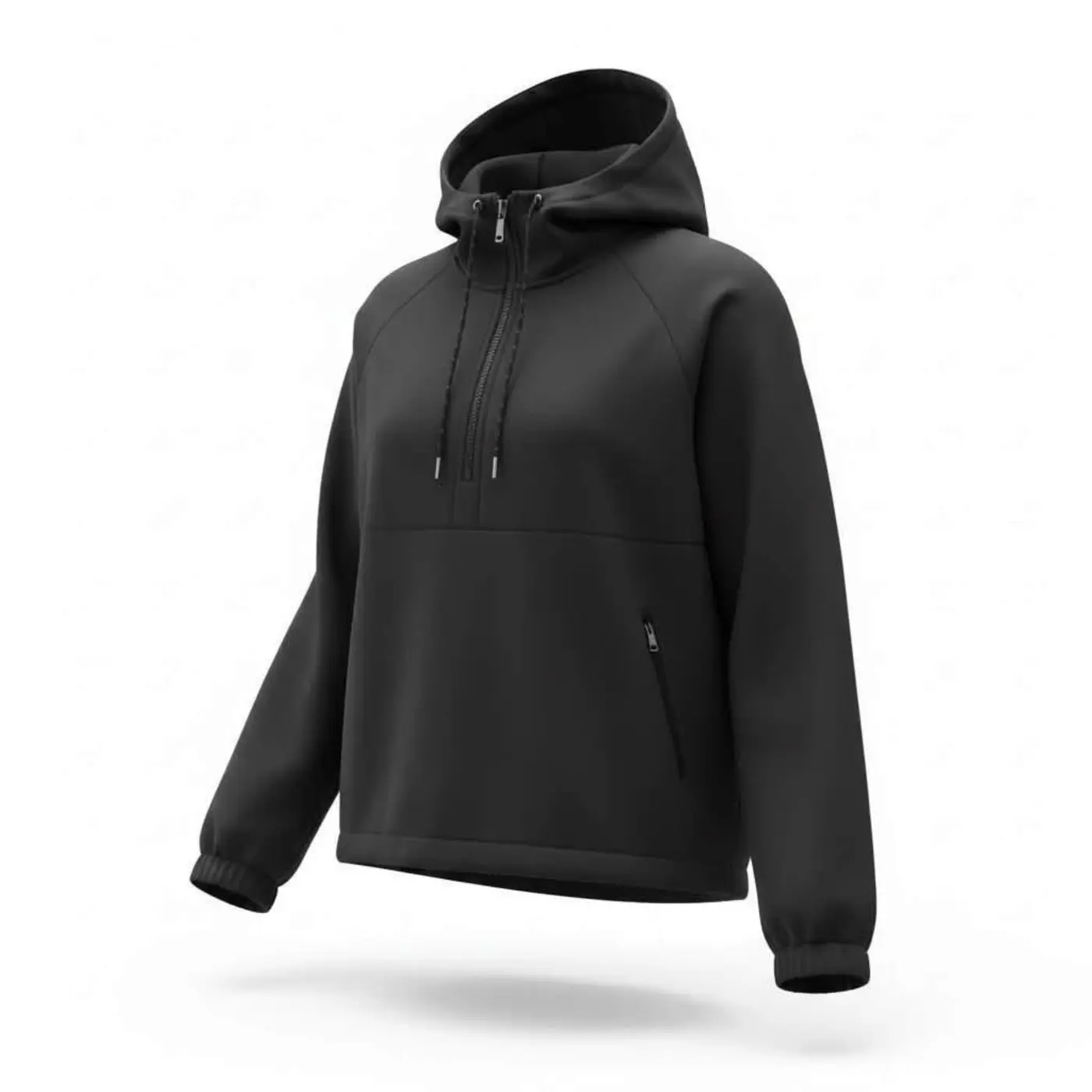 Chaqueta negra con capucha