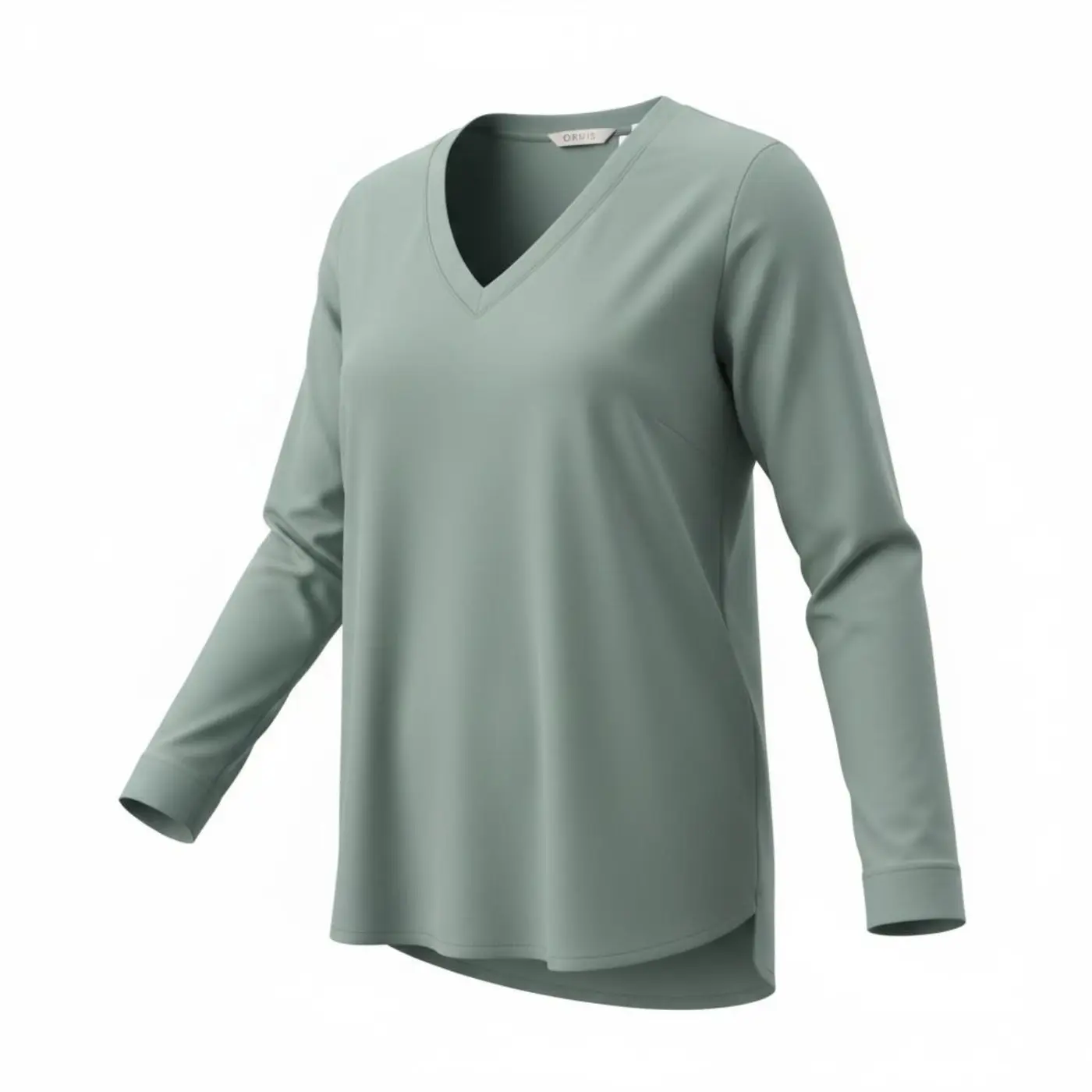 Blusa verde de manga larga