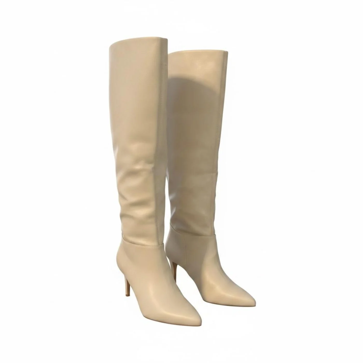 Botas altas beige