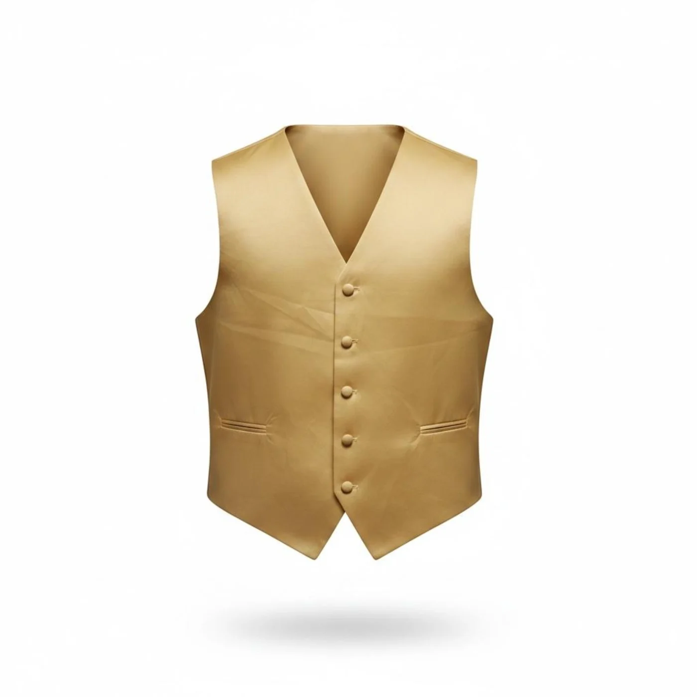 Chaleco formal dorado
