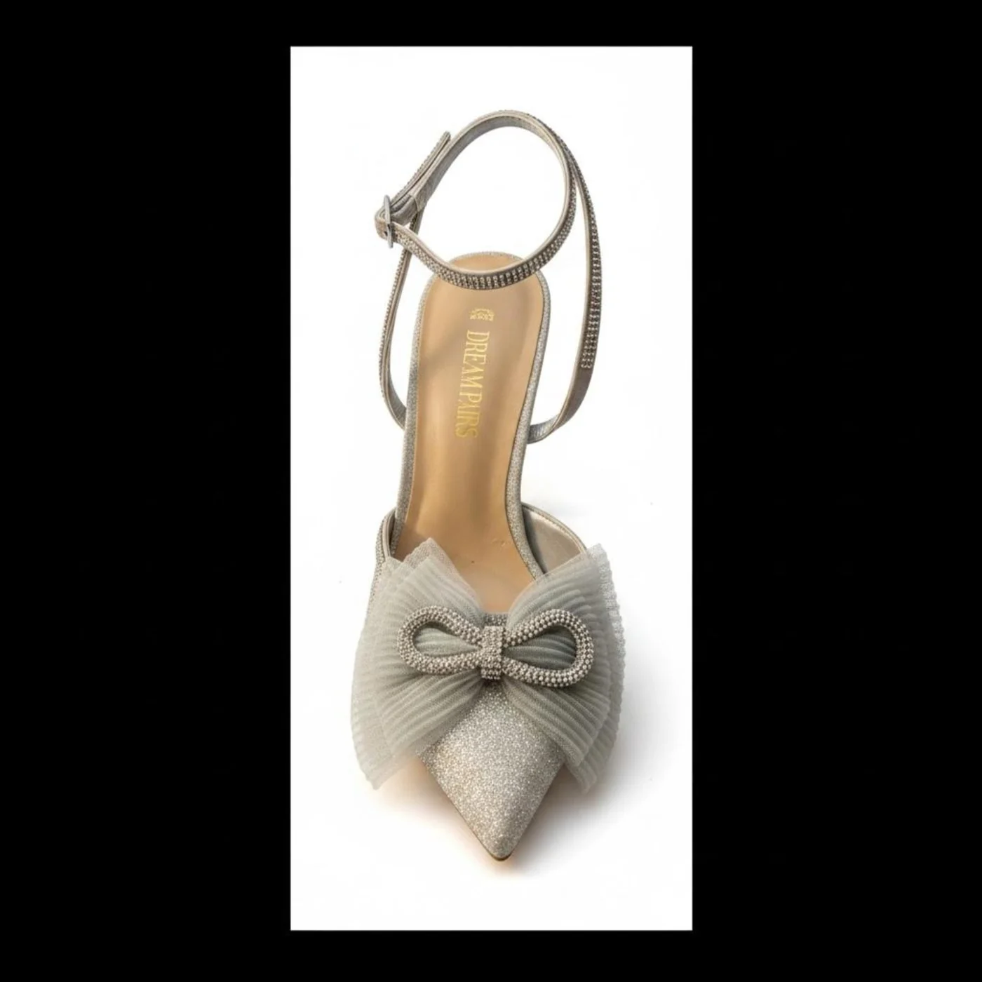 Zapato elegante plateado