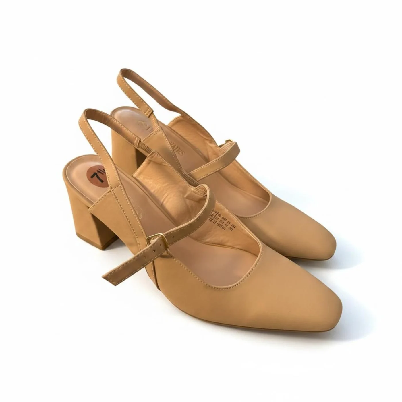 Zapatos de tacón beige
